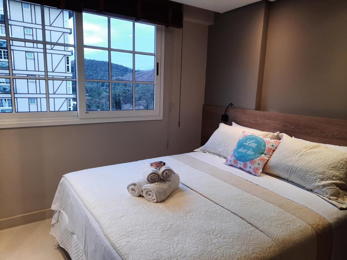 Estudio Itaipava - Granja Brasil - Flat Luxo 419 - Com Piscina Петрополис Экстерьер фото